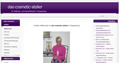 Desktop Screenshot of das-cosmetic-atelier.de